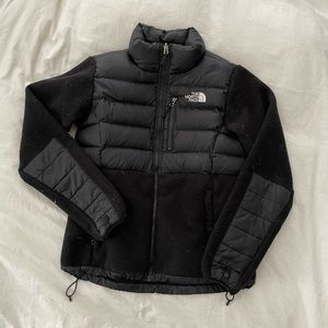 North Face Small Black zip up fleece
